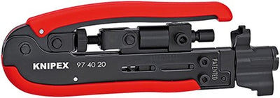 Knipex outils de compression fiche f-, bnc, rca - 97 40 20 sb - 974020sb