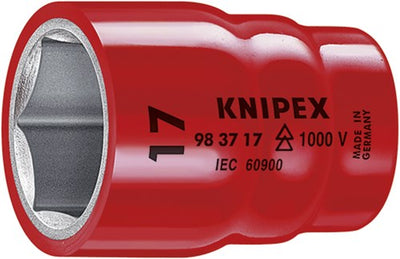 Douille Knipex pour cliquet (double hexagone) | avec carré intérieur | 1 2 - 98471