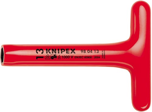 Clé à douille Knipex poignée en T 8 x 200 mm vde - 98 04 08 - 980408