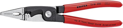 Pinces pour installations électriques Knipex | noir atramenté | plastifié | 200 mm | 1381200 - 1381200