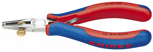 Pince à dénuder électronique Knipex avec poignées multi-composants 140 mm - 1192140