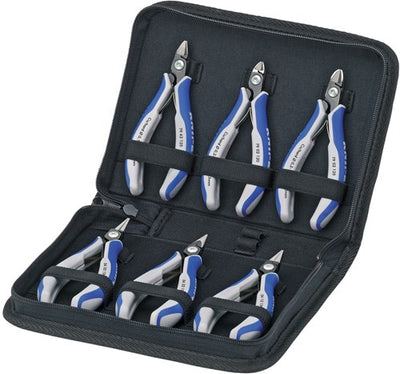 Knipex jeu de pinces électroniques en coffret 6 pièces - 002016p