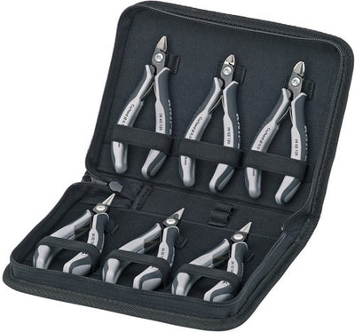 Knipex jeu de pinces électroniques en coffret 6 pièces e - 002016pesd