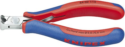 Pince coupante électronique Knipex avec poignées multi-composants 115 mm - 6402115