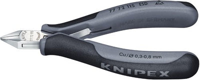 Knipex pince coupante latérale électronique esd avec poignées multi-composants 115 mm - 7772115esd