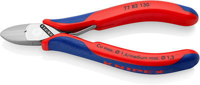 Pince coupante latérale pour l'électronique Knipex esd | longueur 130 mm | charnière percée | poignées multi-composants - 77 82 130