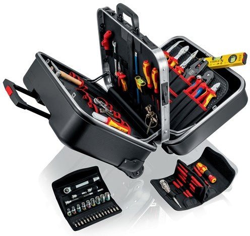 Gamme d'outils Knipex | 63 pièces | dans un étui rigide avec socle | pour électriciens | 1 pièce - 00 21 41 00 21 41