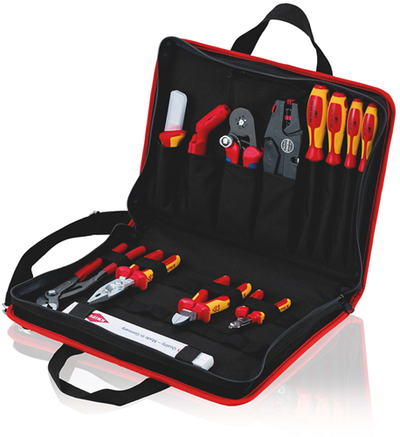Sac à outils électrique compact Knipex | 14 pièces - 00 21 11