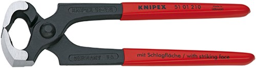 Knipex pince à tête marteau noire atramentisée avec revêtement plastique 210 mm - 5101210