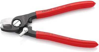Coupe-câbles Knipex | plastifié | doré | longueur 165 mm - 95 41 165