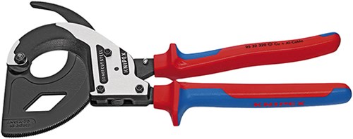 Coupe-câble Knipex (principe du cliquet, 3 vitesses) avec poignées multi-composants 320 mm - 9532320