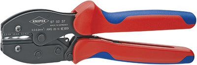 Pince à sertir Knipex preciforce© brunie avec poignées multi-composants 220 mm - 975237