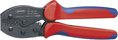 Pince à sertir Knipex preciforce© brunie avec poignées multi-composants 220 mm - 975238