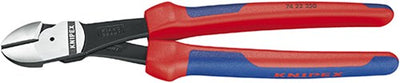 Knipex pince coupante latérale électrique noire atramentisée avec poignées multi-composants 250 mm - 7422250