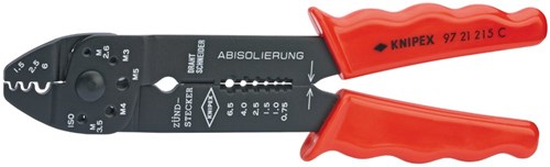Pince à sertir Knipex brunie avec poignées multi-composants 230 mm - 9721215c