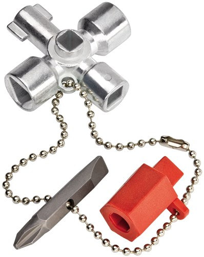 Clé à douille cruciforme Knipex 6 8 9 mm longueur 44mm - 00 11 02 - 001102