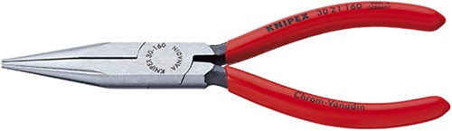 Knipex pince à bec long noir atramentée avec revêtement plastique 140 mm - 3021140