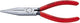 Knipex pince à bec long noir atramentée avec revêtement plastique 140 mm - 3021140