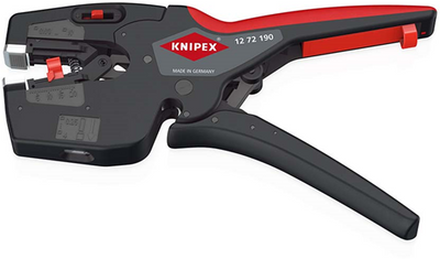 Outil multifonction Knipex nexstrip® pour électriciens | revêtement en plastique antidérapant | longueur 190 mm - 12 72 190 sb