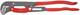 Clé à tube Knipex en forme de S | longueur 560 mm | réglage rapide | revêtement en poudre rouge - 83 61 020