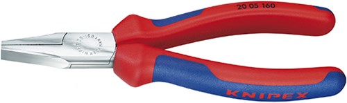 Pince à cintrer plate Knipex chromée avec poignées multi-composants 160 mm - 2005160