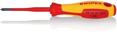 Tournevis Knipex (fin) environ Phillips® | poignée multi-composants isolée | Homologué VDE - 98 24 01 sls