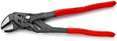 Pince à clé Knipex | longueur 250 mm | pince et clé en un | antidérapant | plastifié - 86 01 250 sb