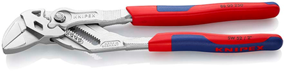 Pince à clé Knipex | longueur 250 mm | pince et clé en un | manches multi-composants - 86 05 250 sb