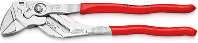 Pince à clé Knipex | longueur 300 mm | pince et clé en un | plastifié | chromé - 86 03 300 sb