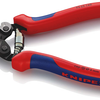 Cisailles à fil d'acier Knipex | pour câbles métalliques très résistants | poignées multi-composants | doré | longueur 160 mm - 95 62 160 sb