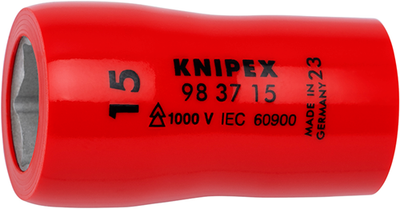 Insert de clé à fourche Knipex pour vis hexagonales | carré intérieur 3 8 | longueur 46 mm - 98 37 15