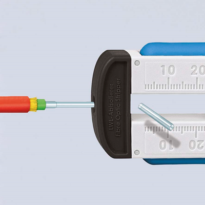Outil de dénudage Knipex pour câble à fibre optique | longueur 190 mm - 12 85 110 sb
