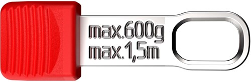 Clips à outils attachés Knipex rouges | 10 pièces - 00 62 10 tr