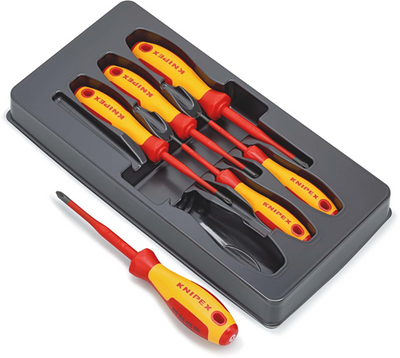 Ensemble de tournevis Knipex vde | Phillips® pozidriv® | Carte libre-service blister - 00 20 12 v03