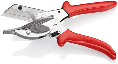 Coupe-onglet Knipex pour profilés en plastique et en caoutchouc | plastifié | chromé | longueur 215 mm - 94 35 215 ean