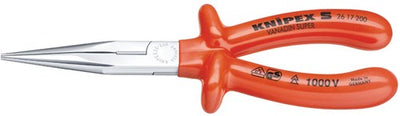 Pince à becs plats et ronds Knipex | longueur 200 mm | droite vde | avec isolation par immersion | 1 pièce - 26 17 200 - 26 17 200