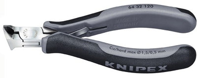 Knipex pince coupante tête coudée 120 mm esd - 6432120esd