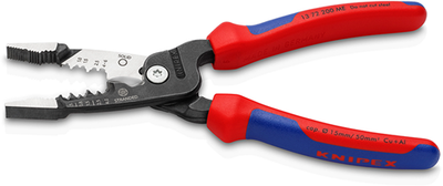 Pince à dénuder Knipex modèle métrique | poignées multi-composants | noir atramenté | longueur 200 mm - 13 72 200 me sb