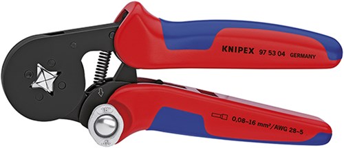 Pince à sertir auto-ajustable Imp Knipex pour embouts brunis 180 mm - 975304
