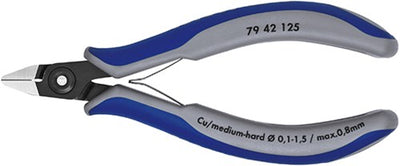 Knipex pince coupante latérale tête pointue 125 mm - 7942125
