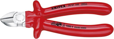 Knipex pince coupante latérale isolation par immersion chromée, certifiée VDE 180 mm - 7007180