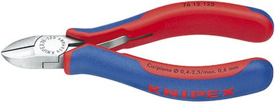 Pince coupante latérale Knipex pour électromécanique | charnière encastrée | avec facette | 125mm - 7612125