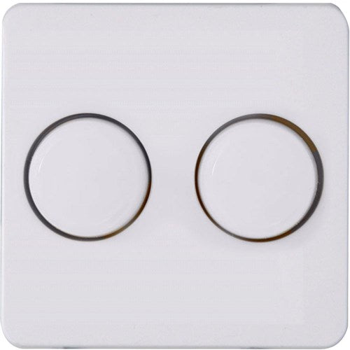 Kopp hk02 plaque de recouvrement blanc arctique + duo bouton variateur - 4621035