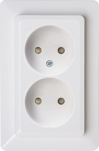 Kopp hk02 prise encastrable blanche double