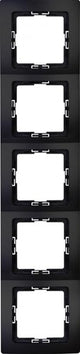 Kopp hk05 cadre de couverture à 5 volets noir mat - 4621770