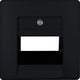 Kopp hk05 plaque de recouvrement noir mat utp double - 4621660