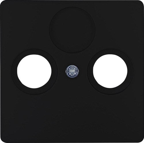 Kopp hk05 plaque de recouvrement noir mat pour coaxial - 4621640