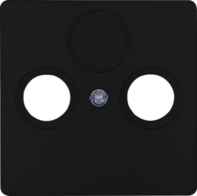 Kopp hk05 plaque de recouvrement noir mat pour coaxial - 4621640