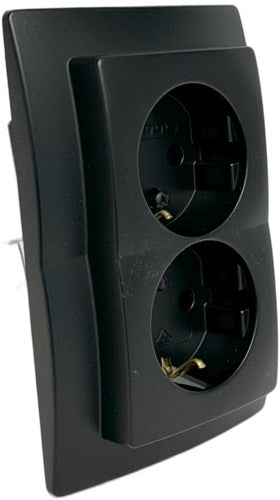 Kopp hk05 prise encastrable noir mat ra double - 4621720