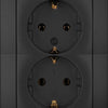 Kopp hk05 prise encastrable noir mat ra double - 4621720